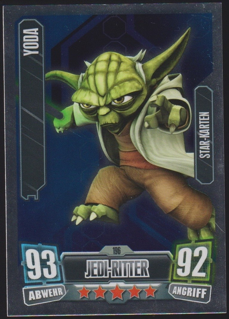 Topps Star Wars 2011 Meister Yoda Jedi Republik TCG Rare #196 – Bild 1