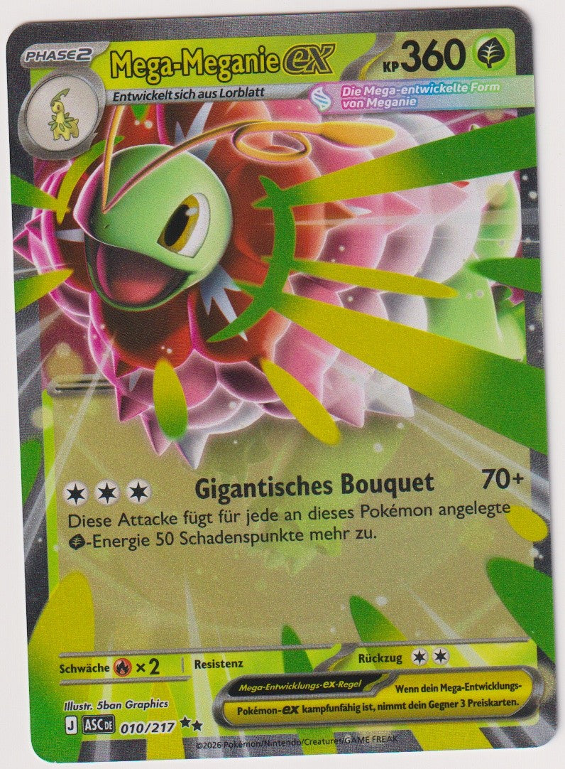 Pokemon TCG Mega Meganie EX #10/217 Double Rare (RR) Holo Deutsch 2026 – Bild 1