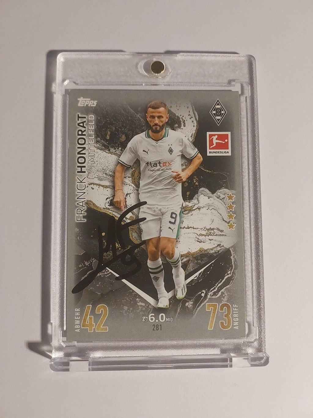 Topps Match Attax 2023-24 Franck Honorat Mönchengladbach (On Card Auto) – Bild 1