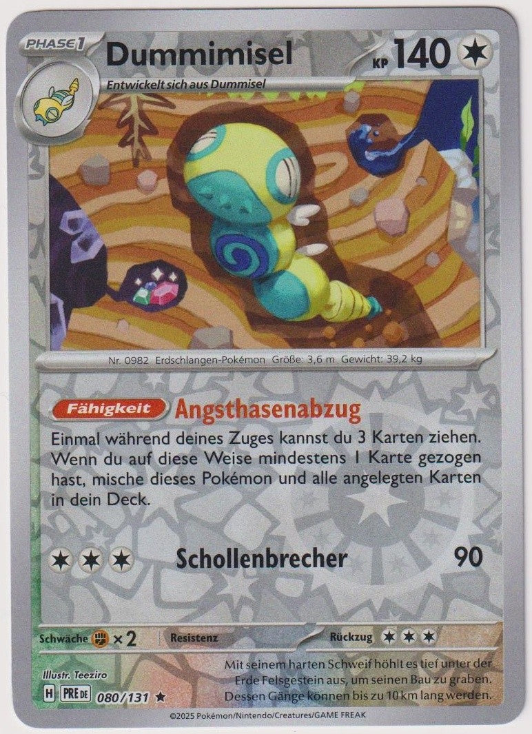 Pokemon TCG Dudunsparce #80/131 Rare (R) Reverse Holo Deutsch 2025 – Bild 1