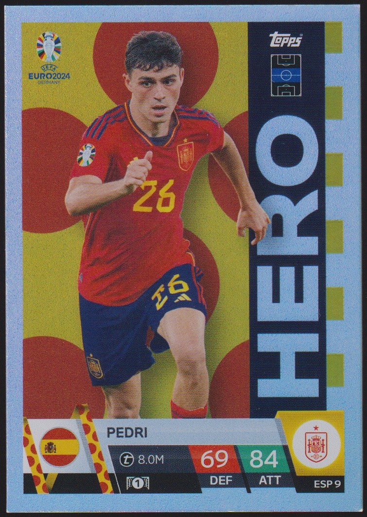Topps Match Attax 2023-24 Pedri Spanien Parallel Rare – Bild 1