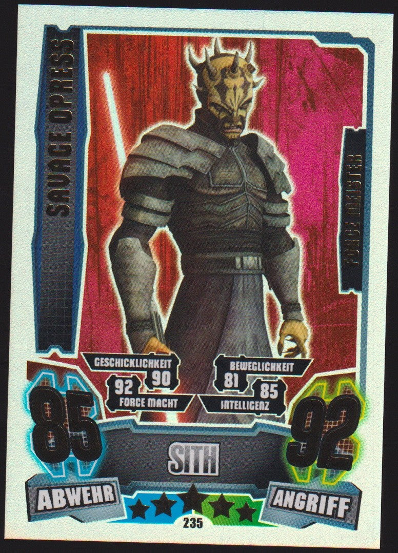 Topps 2013 Savage Opress Star Wars Sith Separatisten TCG Rare #235 – Bild 1
