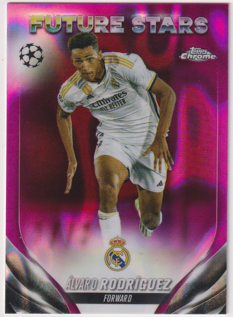 Topps Chrome Future Stars 2024-25 Álvaro Rodríguez Real Madrid C.F. Parallel – Bild 1