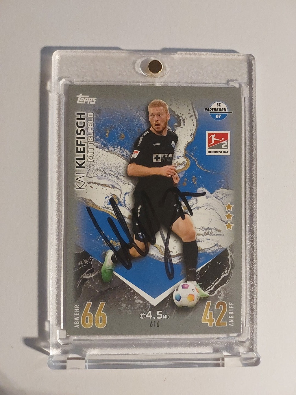 Topps Bundesliga 2023-24 Kai Klefisch SC Paderborn (On Card Auto) – Bild 1