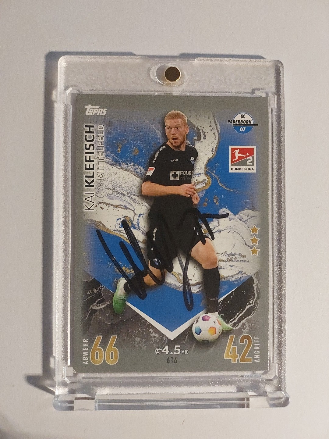 Topps Bundesliga 2023-24 Kai Klefisch SC Paderborn (On Card Auto) – Bild 1