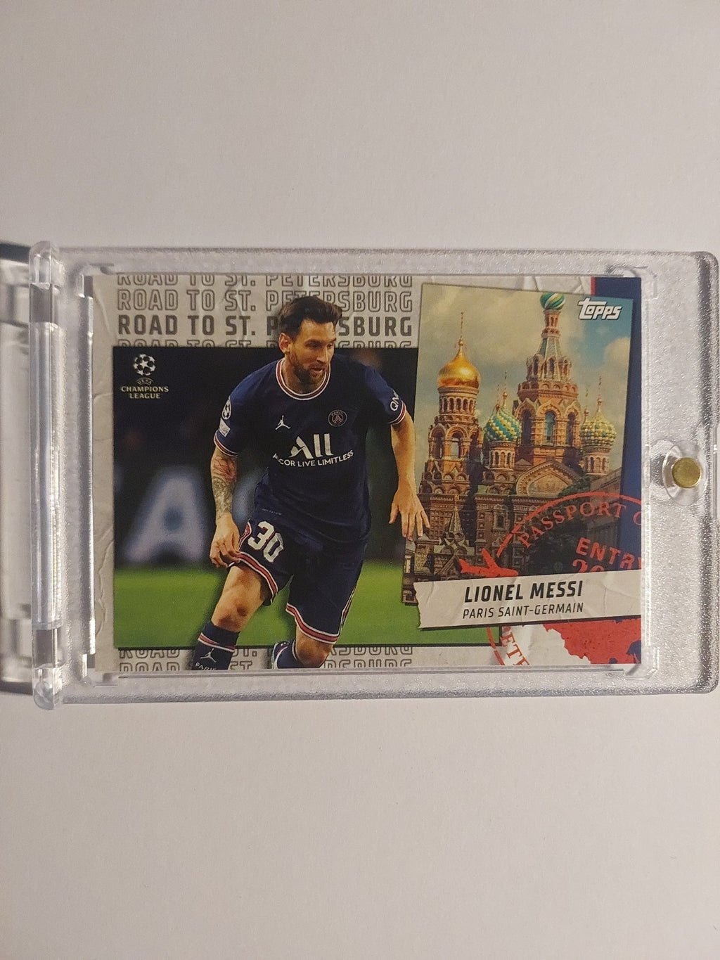 Topps UCC Paris Saint-Germain 2021-22 Lionel Messi Parallel Legend Ultra Rare – Bild 1