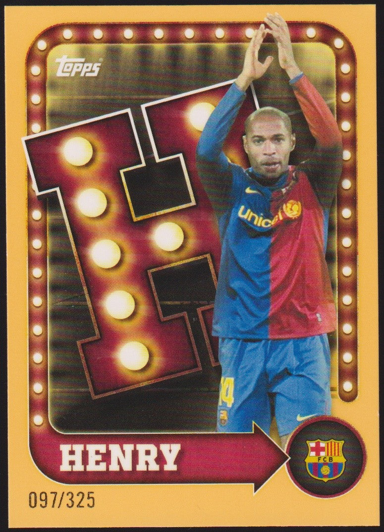 Topps 2025-26 Thiery Henry FC Barcelona Parallel 97/325 Rare – Bild 1