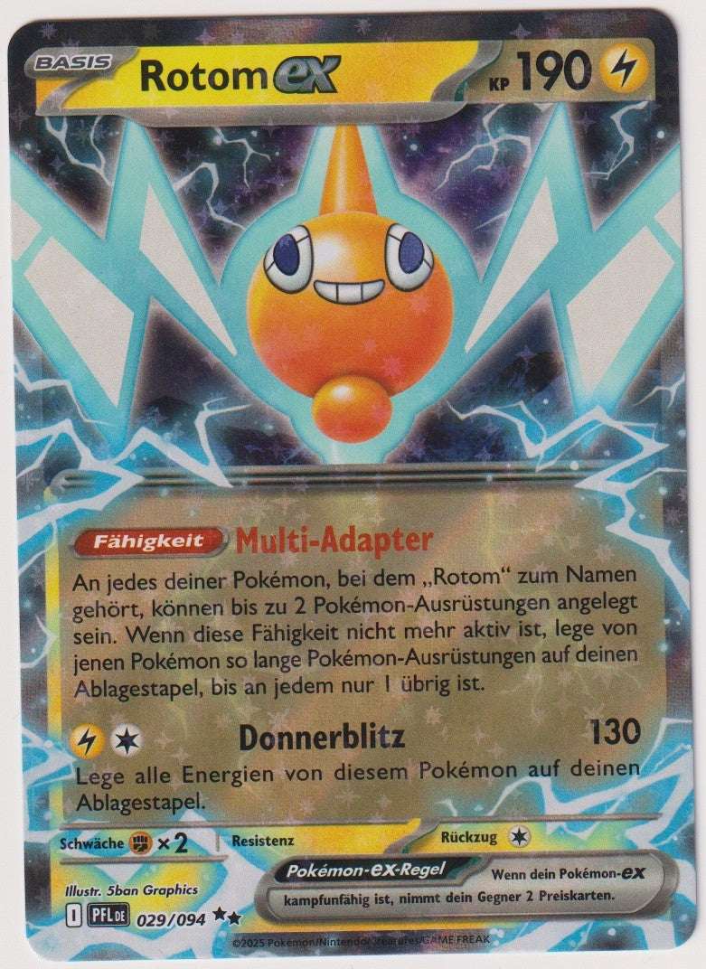Pokemon TCG Rotom EX #29/094 Double Rare (RR) Holo Deutsch – Bild 1
