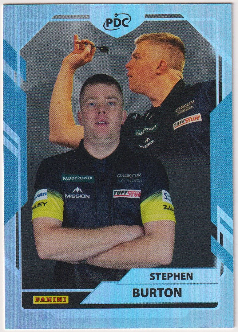 Panini PDC World Championship 2026 Stephen Burton "Bertie" Refractor Parallel – Bild 1