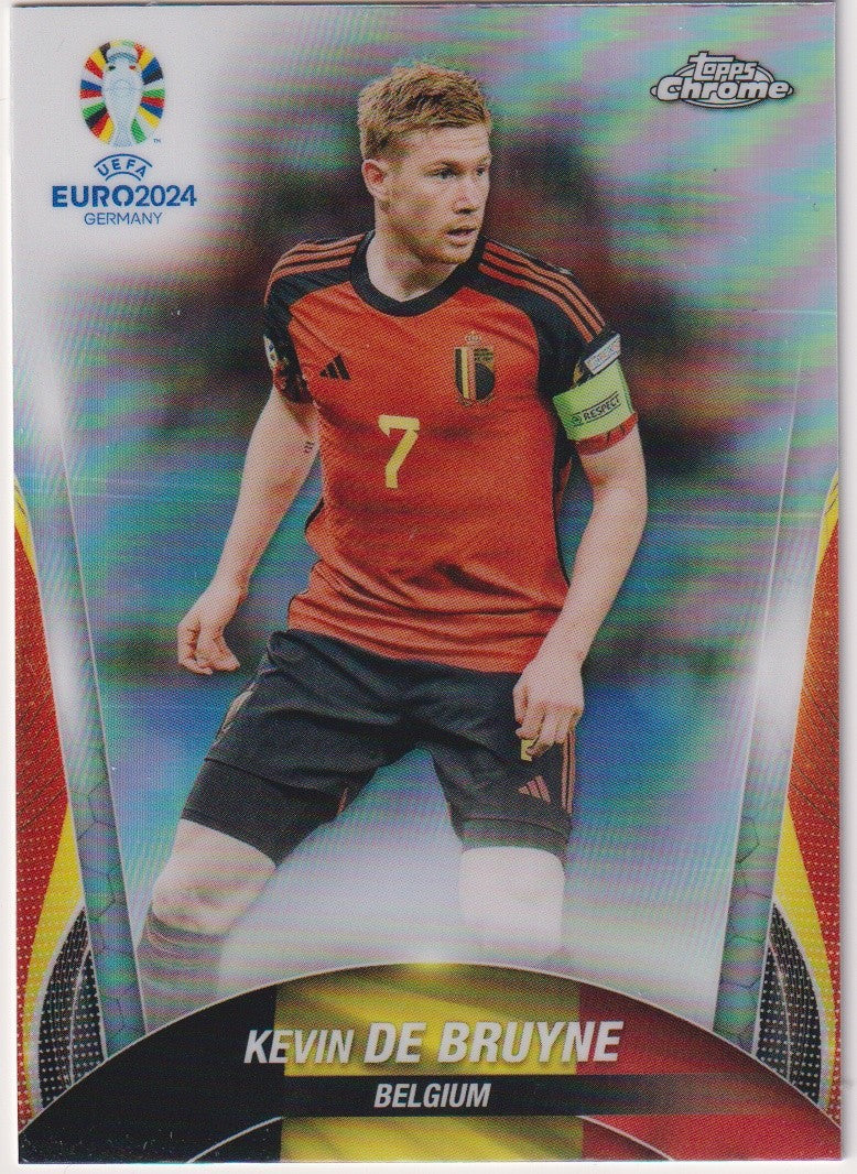 Topps Chrome 2023-24 Kevin De Bruyne Belgium Parallel Refractor – Bild 1