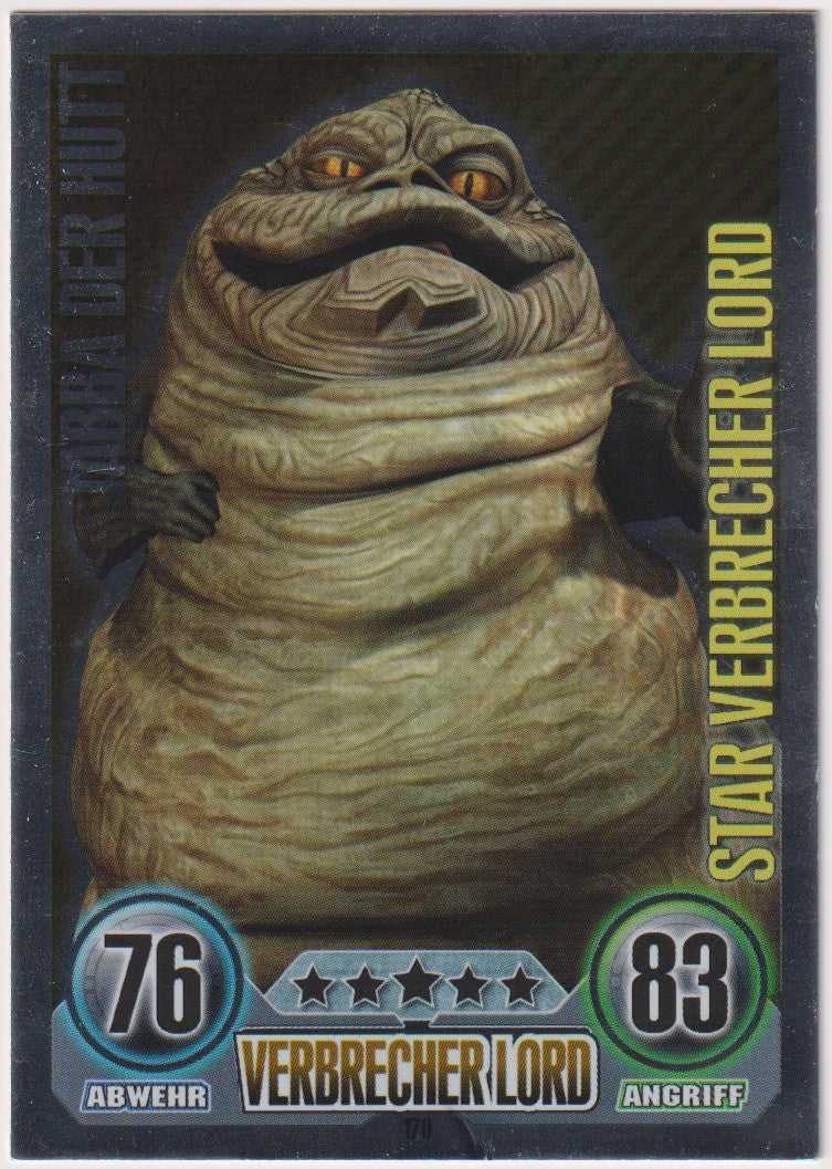 Topps TCG Star Wars 2010 Jabba der Hutt Verbrecher Lord SOLDNER Rare – Bild 1