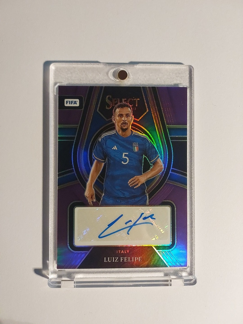 Panini Select 2022-23 Luiz Felipe Italien Auto Parallel 48/49 Refractor Rare Hit – Bild 1