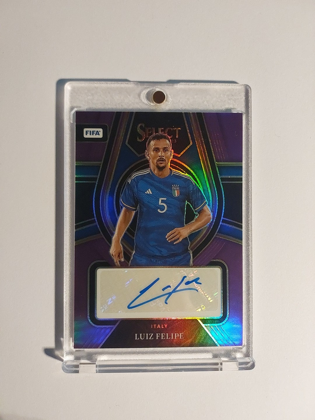 Panini Select 2022-23 Luiz Felipe Italien Auto Parallel 48/49 Refractor Rare Hit – Bild 1
