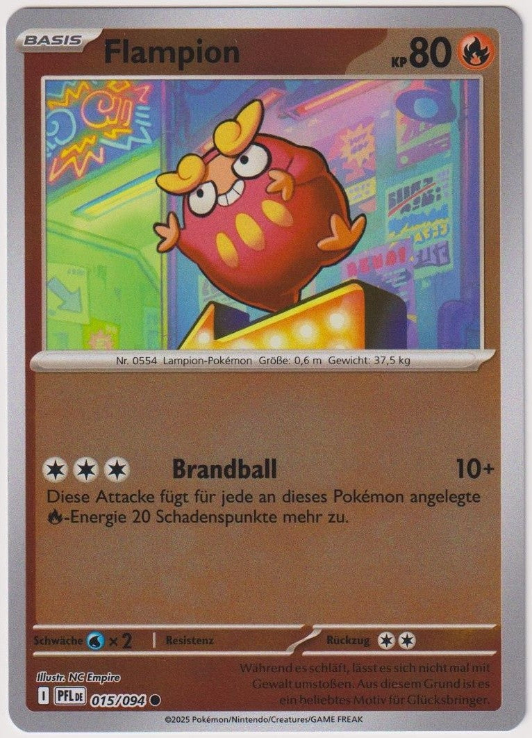 Pokemon TCG Darumaka #15/094 Common (C) Reverse Holo Deutsch 2025 – Bild 1