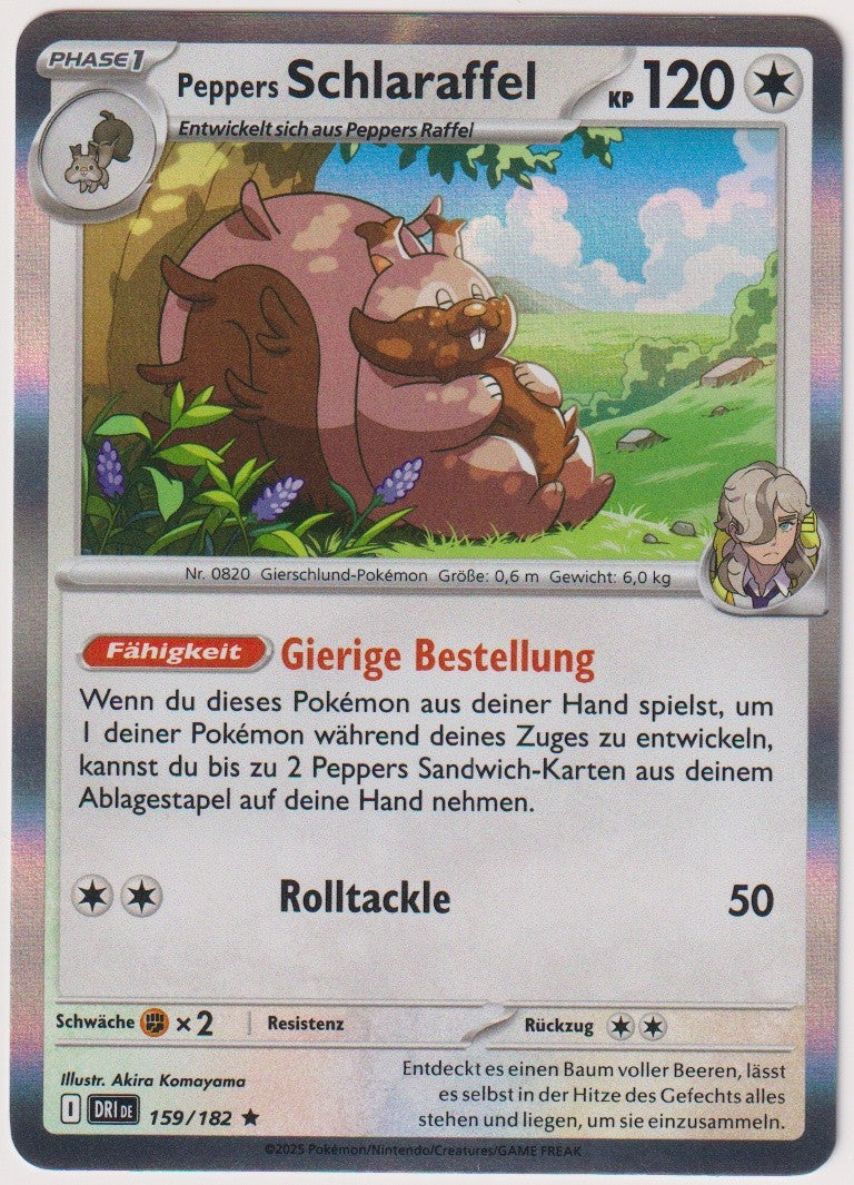 Pokemon TCG Greedent #159/182 Rare (R) Holo Deutsch 2025 – Bild 1