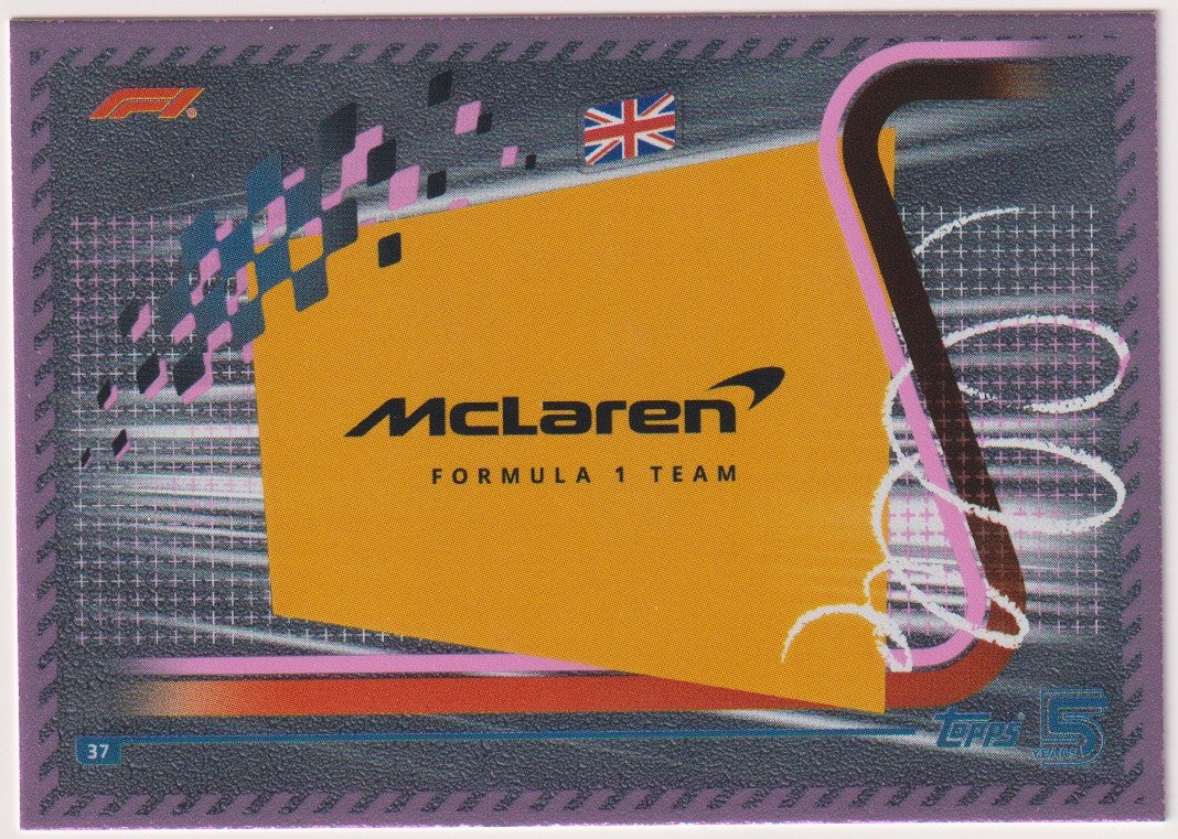 Topps Turbo Attax 2024 Formula 1 McLaren 5 Years of F1 Turbo Attack! Parallel – Bild 1