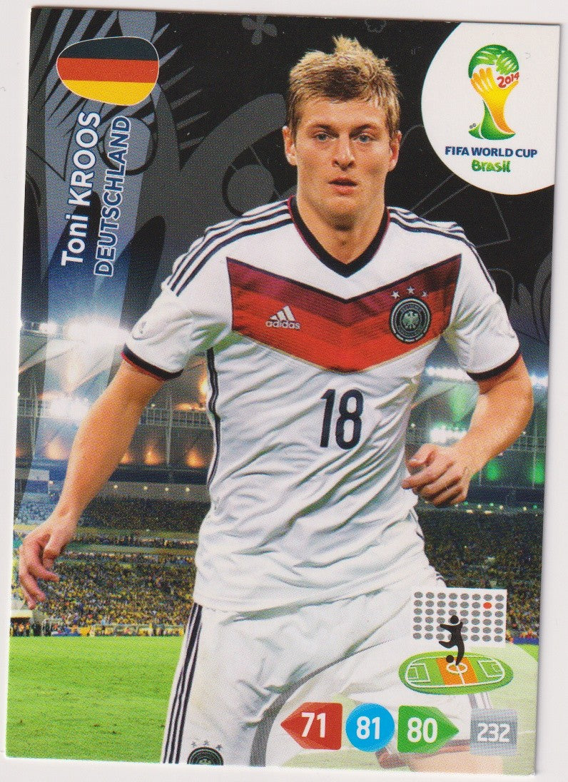 Panini Adrenalyn World Cup 2014 Toni Kroos Deutschland Vintage Parallel – Bild 1