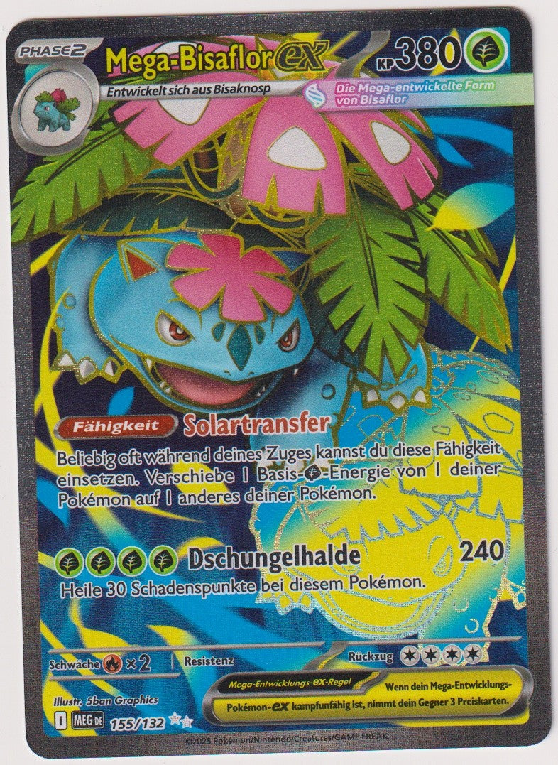 Pokemon TCG Venusaur EX #155/132 Ultra Rare (UR) Holo Deutsch 2025 – Bild 1