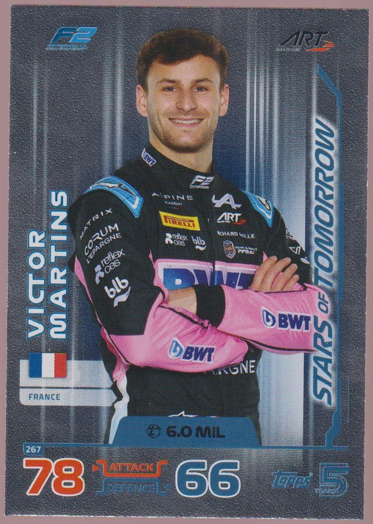Topps Turbo Attax 2024 Victor Martins Alpine Parallel Rare Nr. 267 – Bild 1