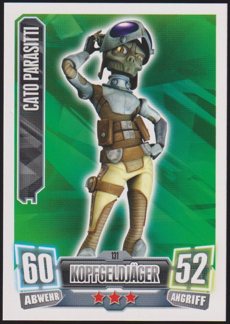 Topps Star Wars 2011 Cato Parasitti Söldner Kopfgeldjäger TCG Rare #131 – Bild 1