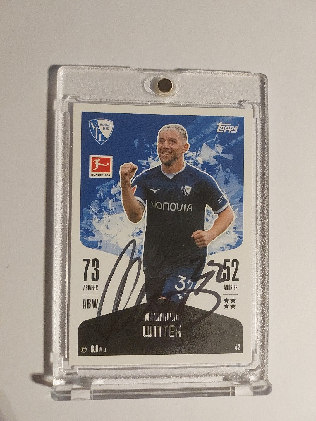Topps 2024-25 Maximilian Wittek Vfl Bochum On Card Auto Parallel Ultra Rare – Bild 1