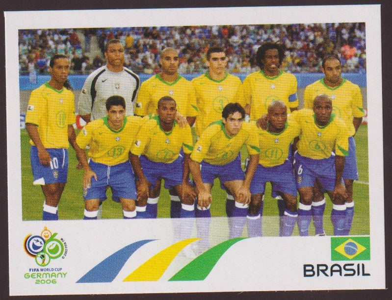 Panini World Cup 2006 Ronaldinho, Dida, Lucio Brasilien Legend Vintage Parallel – Bild 1