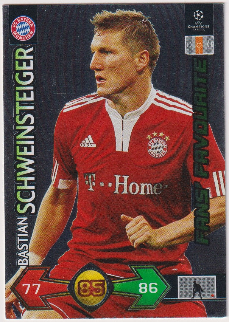 Panini Super 2009-10 Bastian Schweinsteiger FC Bayern München Parallel – Bild 1