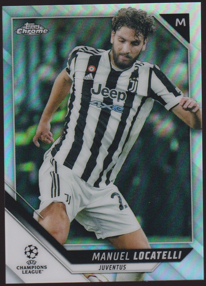Topps Chrome 2021-22 Manuel Locatelli Juventus Parallel Refractor – Bild 1