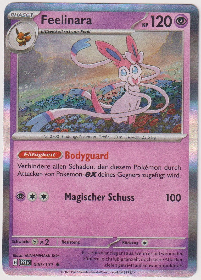 Pokemon TCG Sylveon #40/131 Rare (R) Holo Deutsch 2025 – Bild 1