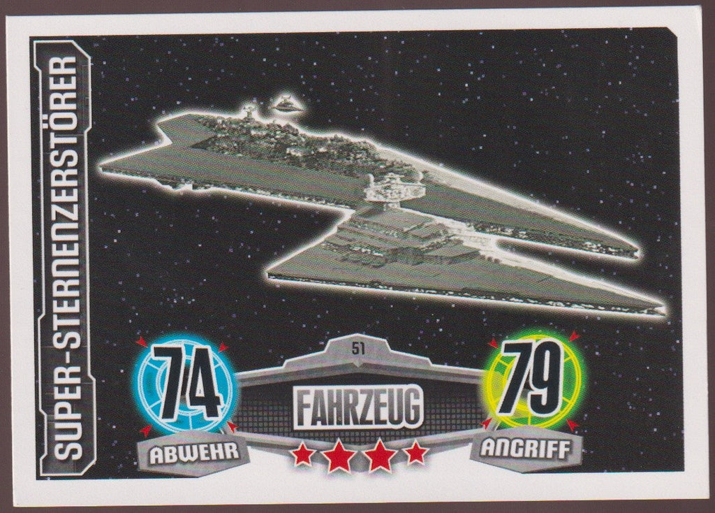 Topps Star Wars 2012 Super-Sternenzerstörer Imperium Fahrzeug TCG Rare Nr. 51 – Bild 1