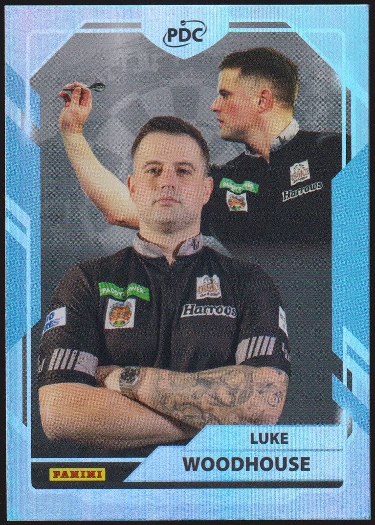 Panini PDC World Championship 2026 Luke Woodhouse "Woody" Refractor Parallel – Bild 1