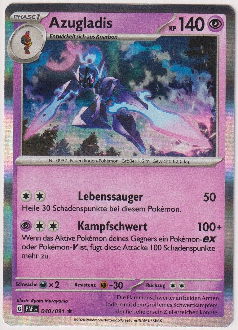Pokemon TCG Ceruledge #40/091 Rare (R) HJolo Deutsch 2024 – Bild 1