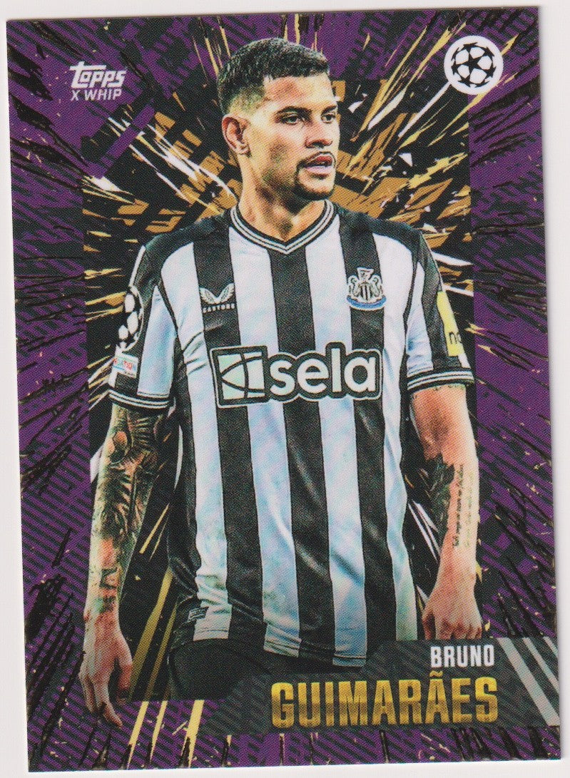 Topps UEFA Champions League 2022-23 Bruno Guimarães Newcastle United Parallel – Bild 1