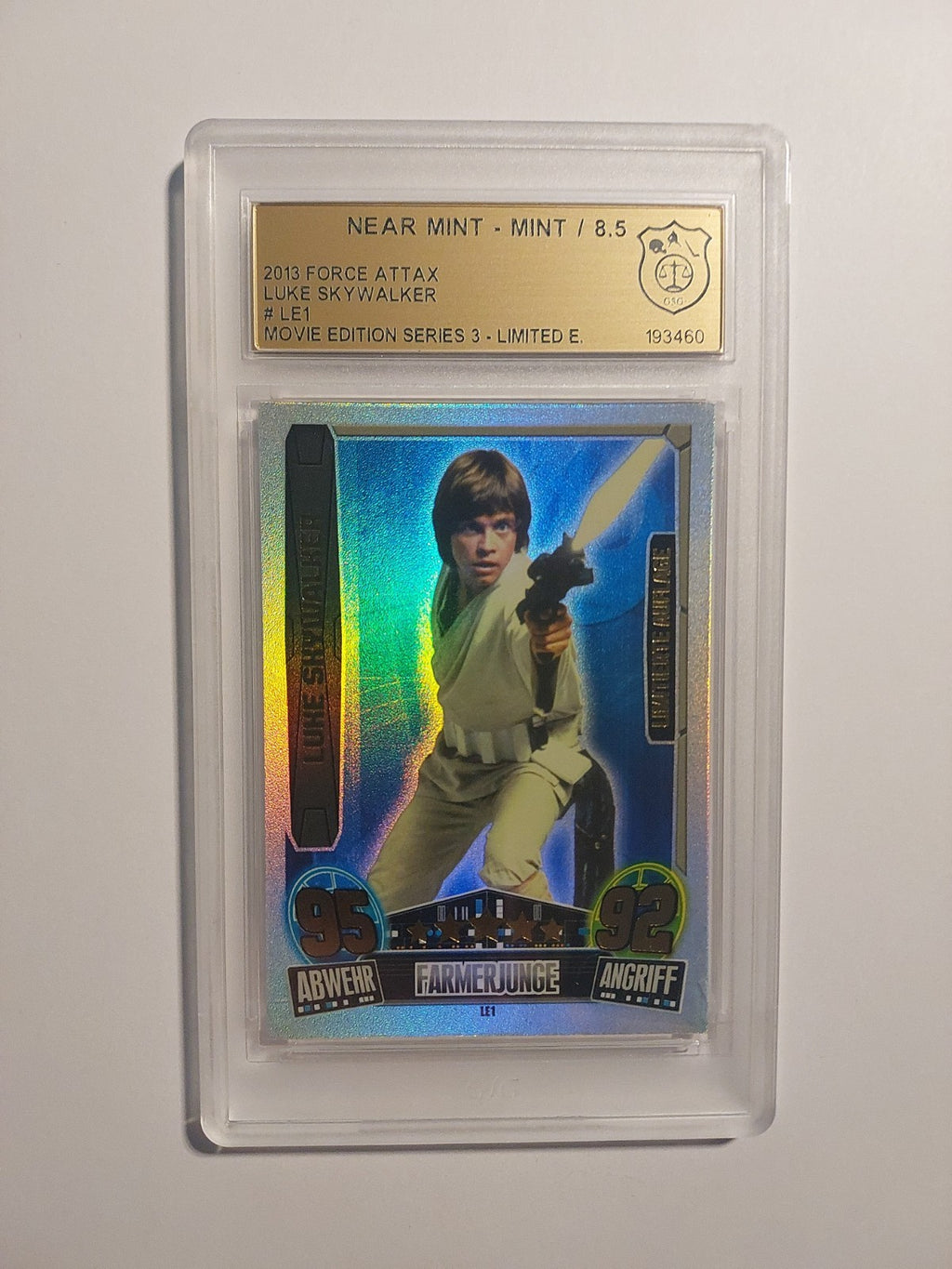 Topps Star Wars 2013 Luke Skywalker Rebellen Limited Edition GSG 8.5 = PSA LE1 – Bild 1