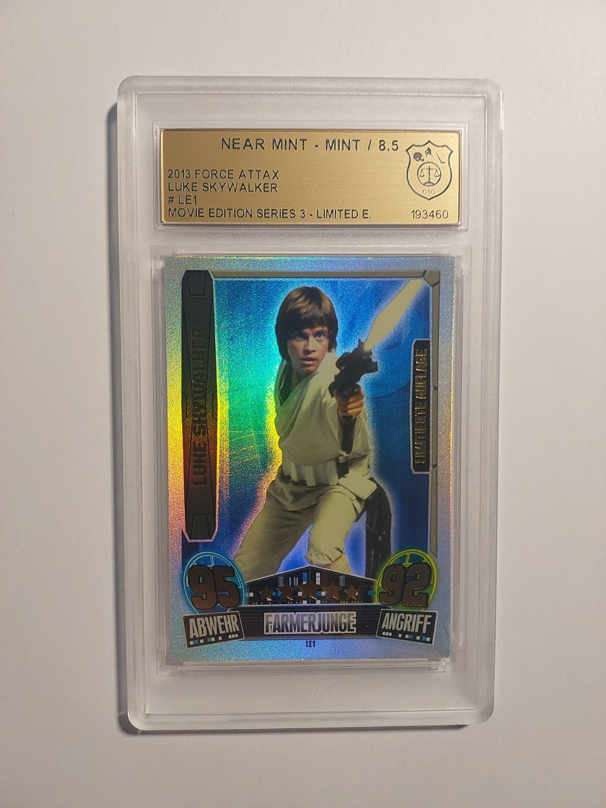 Topps Star Wars 2013 Luke Skywalker Rebellen Limited Edition GSG 8.5 = PSA LE1 – Bild 1