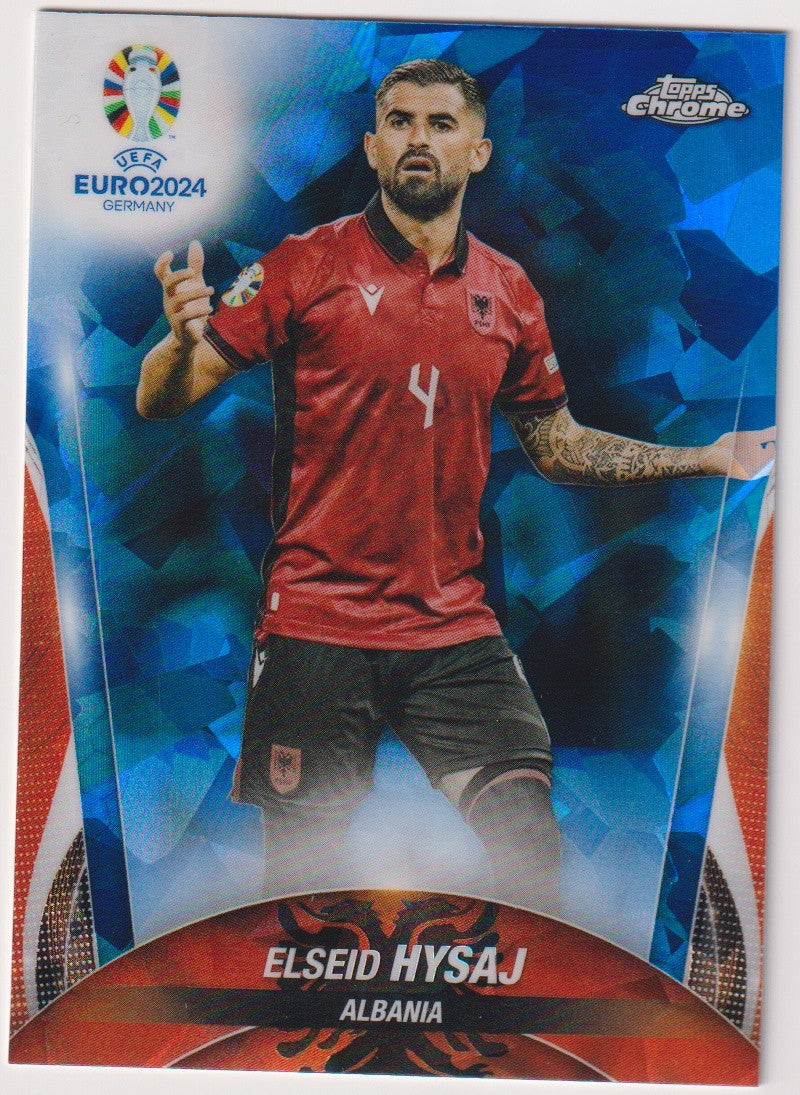 Topps Chrome 2023-24 Elseid Hysaj Albanien Parallel Rare – Bild 1