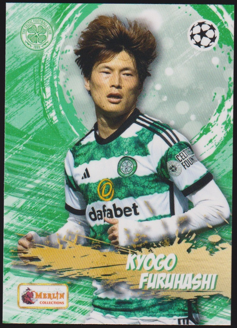 Topps Merlin Heritage Card Kyogo Furukashi Celtic Football Club Parallel – Bild 1