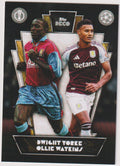 Topps Then & Now 2023-24 Dwight Yorke & Ollie Watkins Aston Villa Parallel Rare – Bild 1