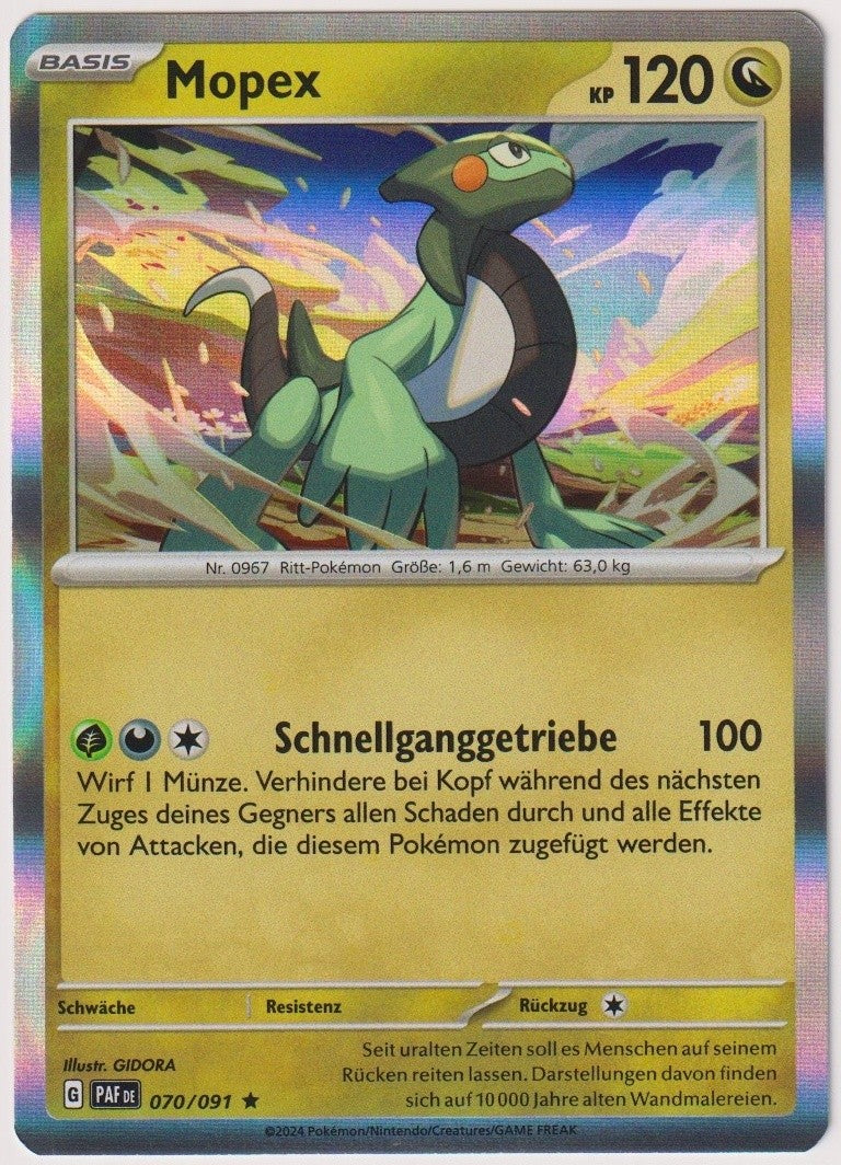 Pokemon TCG Cyclizar #70/091 Rare (R) Holo Deutsch 2024 – Bild 1