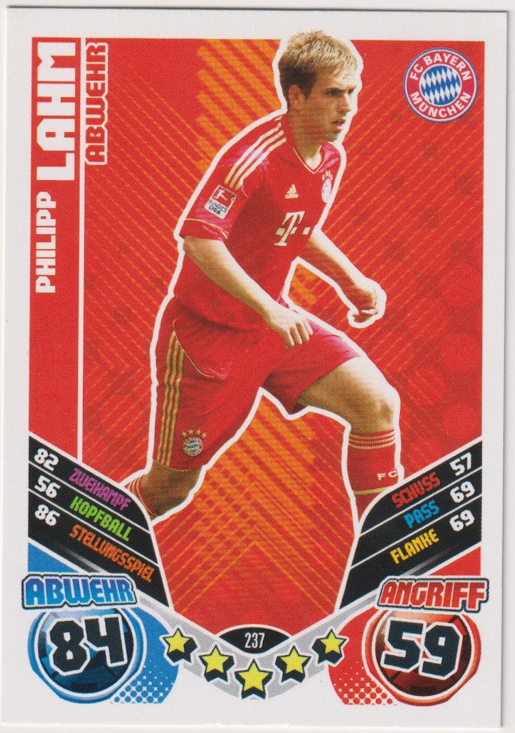 Topps Match Attax Philipp Lahm FC Bayern München Bundesliga Parallel Rare – Bild 1