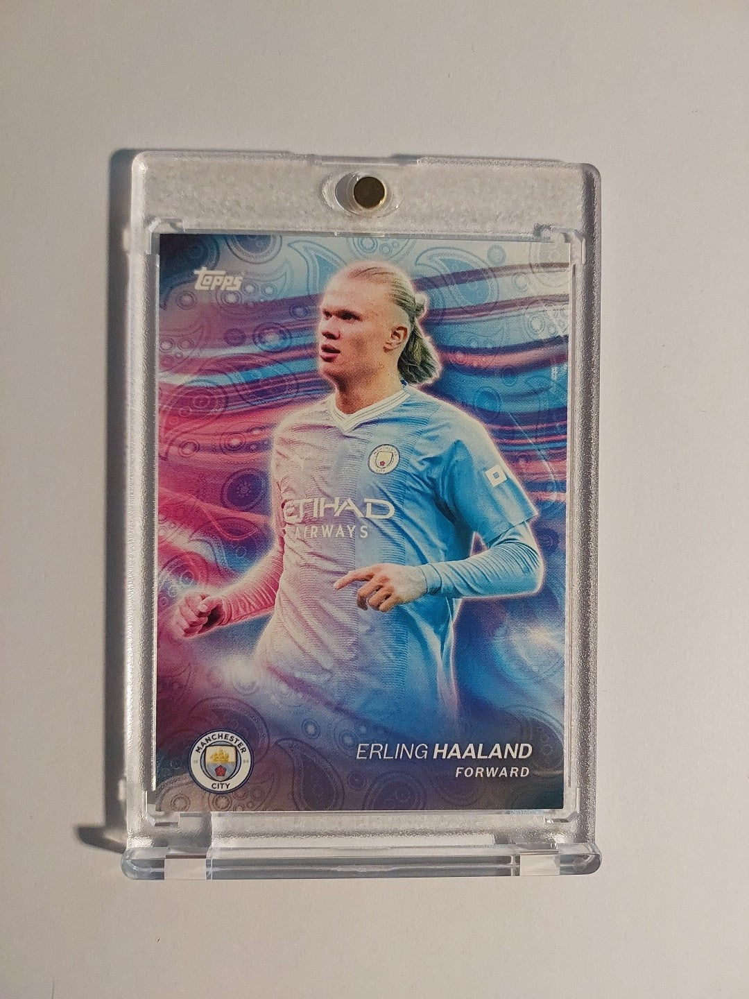 Topps UCC Blue 2023-24 Erling Haaland Manchester City Parallel Ultra Rare Hit – Bild 1