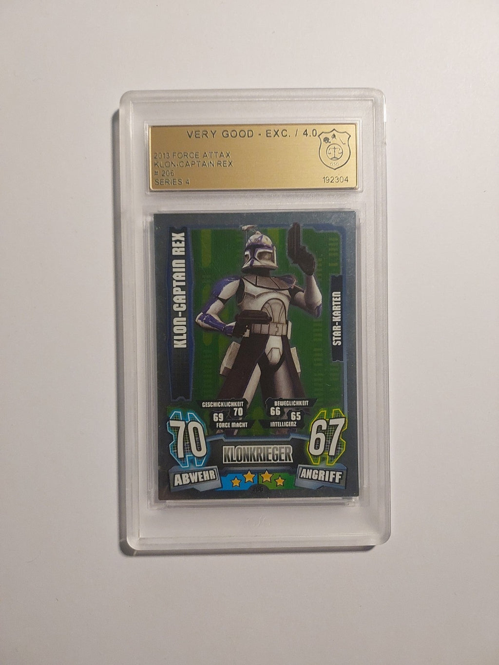 Topps Star Wars 2013 Captain Rex Republik Klonkrieger GSG 4 = PSA Parallel Rare – Bild 1
