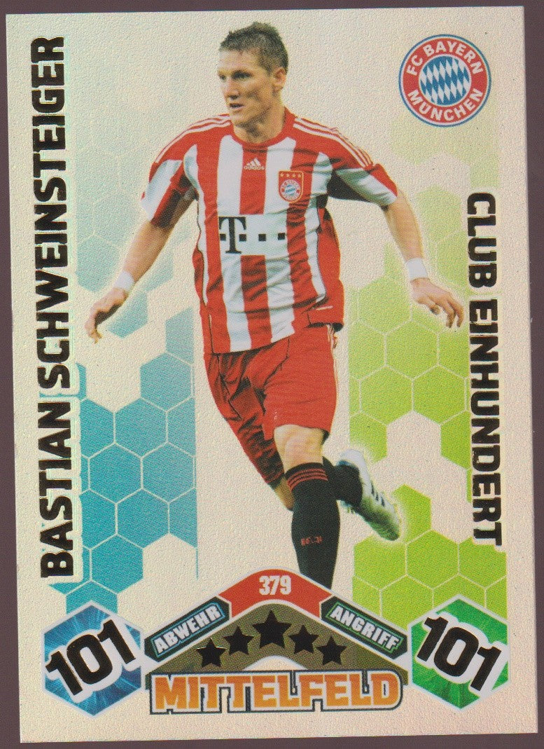 Topps Match Attax Bastian Schweinsteiger FC Bayern München Parallel Refractor – Bild 1