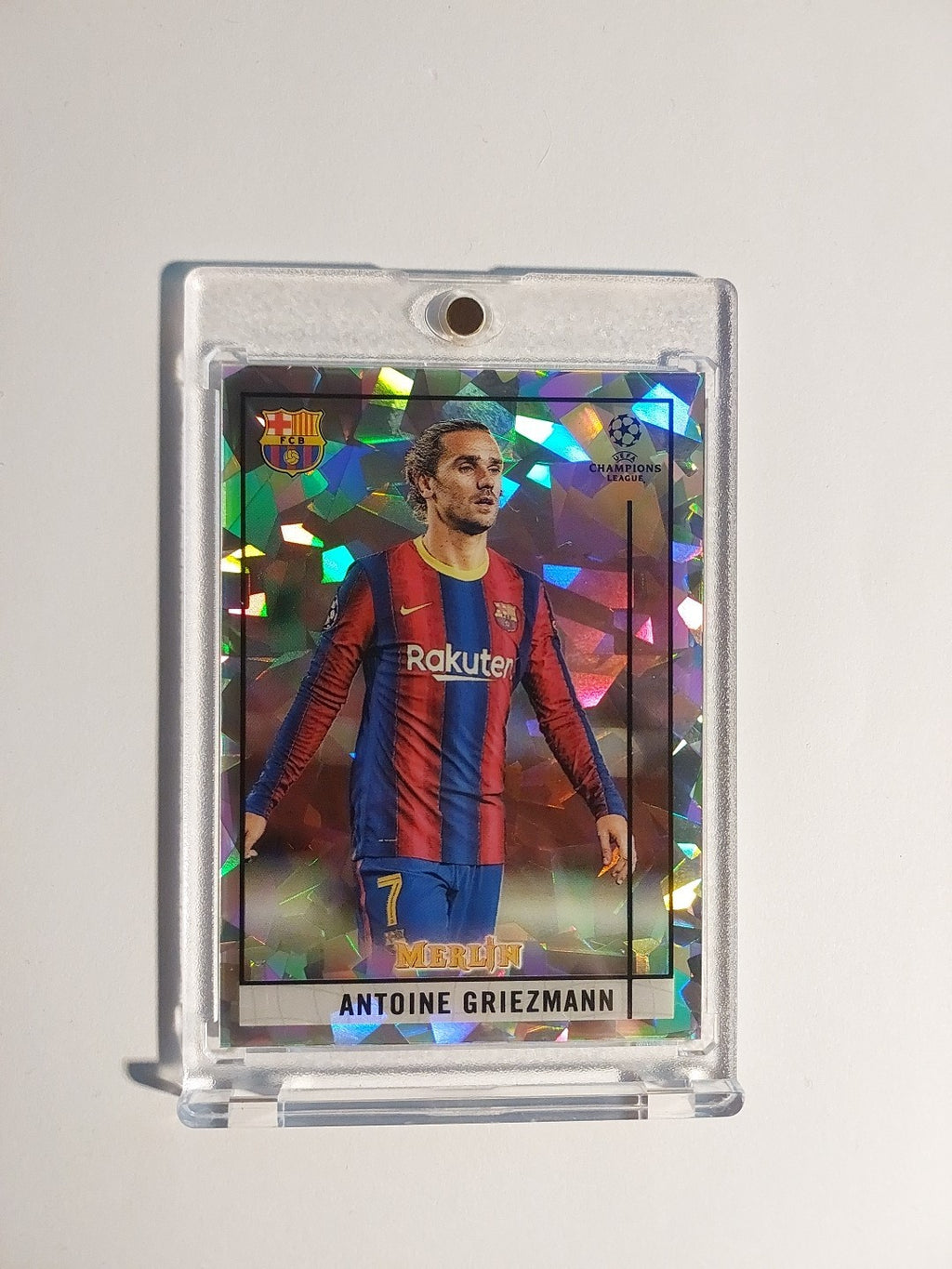 Topps Merlin 2020-21 Antoine Griezmann Barcelona Parallel 14/250 Refractor – Bild 1