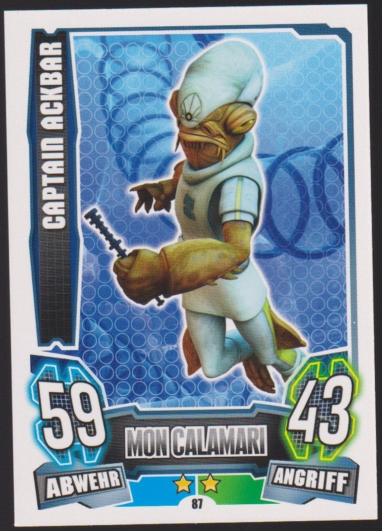 Topps Star Wars 2013 Ackbar Captain Republik Mon Calamari TCG Rare #87 – Bild 1
