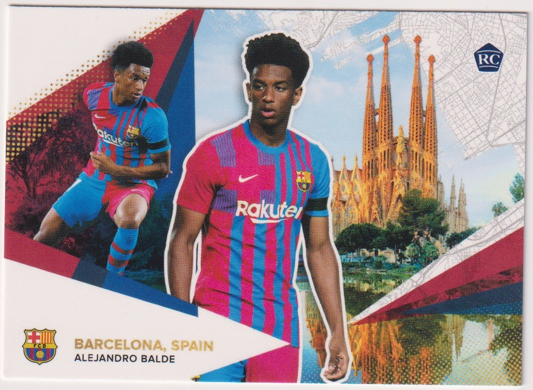 Topps 2021-22 Alejandro Balde Rookie FC Barcelona Parallel Rare – Bild 1