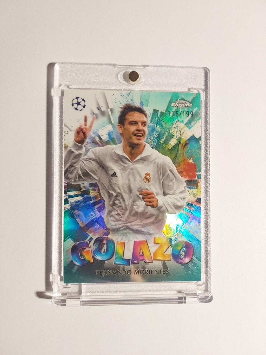 Topps Golazo 2024-25 Fernando Morientes Real Madrid Parallel 115/199 Refractor – Bild 1