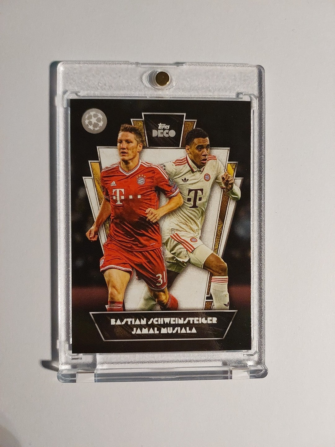 Topps UCC Deco 2023-24 Musiala & Schweinsteiger Dual Bayern München Parallel Hit – Bild 1
