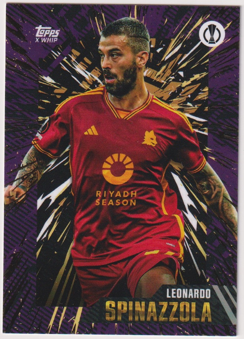 Topps X WHIP 2023-24 Leonardo Spinazzola AS Roma Parallel Rare – Bild 1