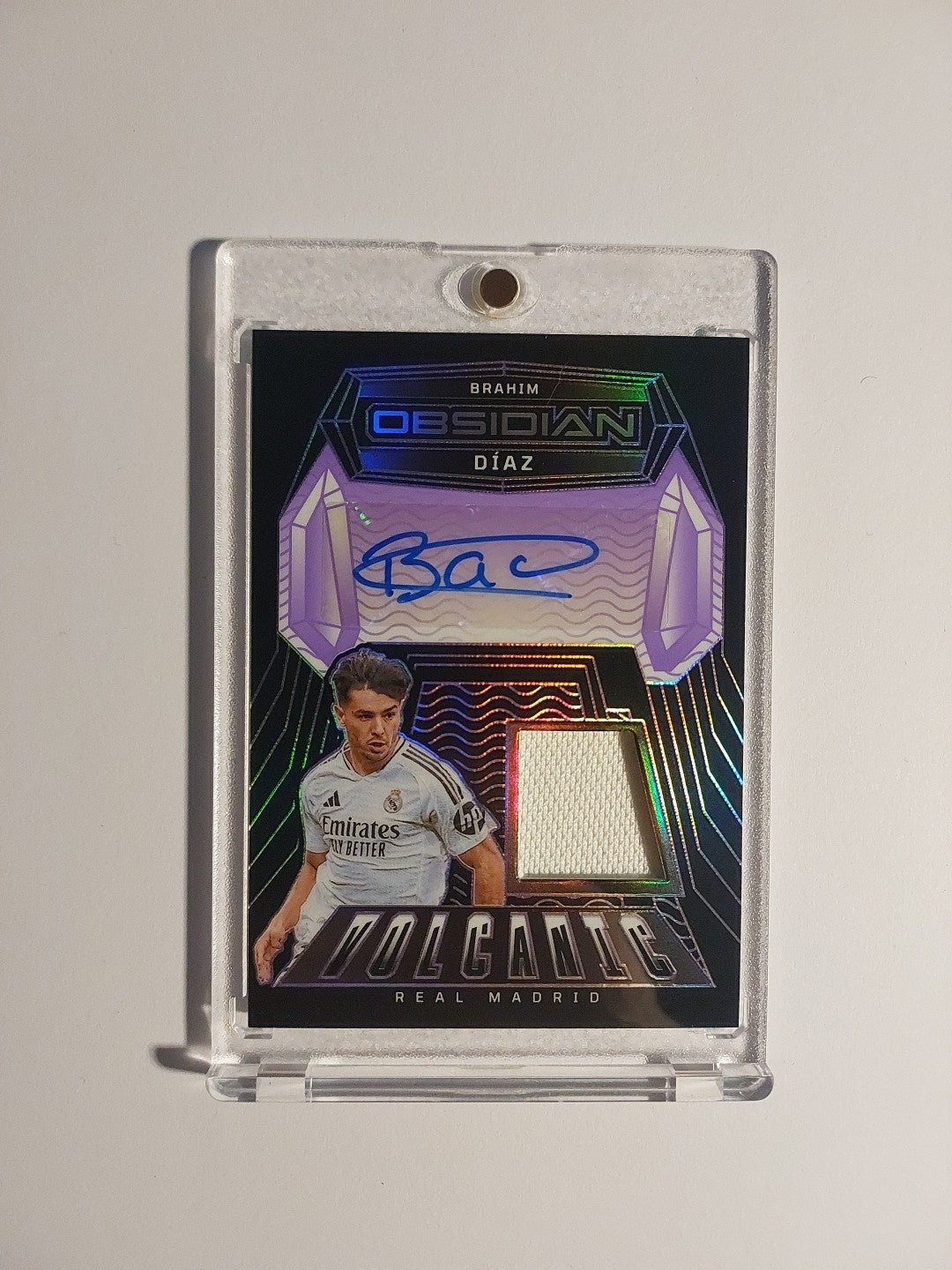 Panini Obsidian 2024-25 Brahim Diaz Real Madrid Auto Patch Relic Parallel 45/50 – Bild 1